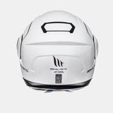 MT Atom SV Flip-Up Motorcycle Helmet Gloss Pearl White