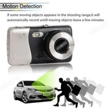 Dual Car Dashcam with Night Vision and 3 Inch LCD Screen