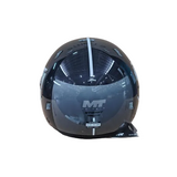 MT Street S Bezos Black-Grey Motorcycle Helmet
