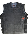 Luxury Mens Leather Waistcoat