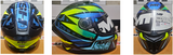 MT Stinger 2 Rush Blue-green helmet