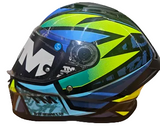 MT Stinger 2 Rush Blue-Green helmet
