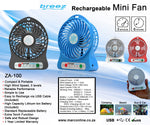 Breeze Rechargeable USB Mini-Fan